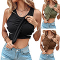 RibLuxe Built-In Bra Tank Top for Women